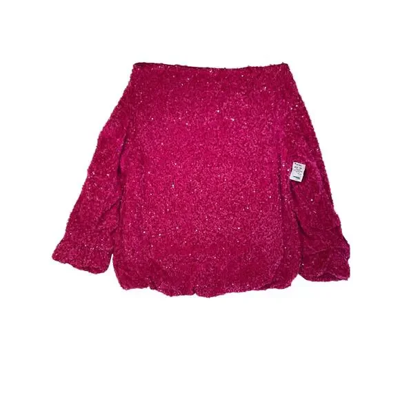 NWT‎ AKIRA Sequin Women’s Medium Dress Mini Gemma off the Shoulder Prom Clubbing - Picture 7 of 8